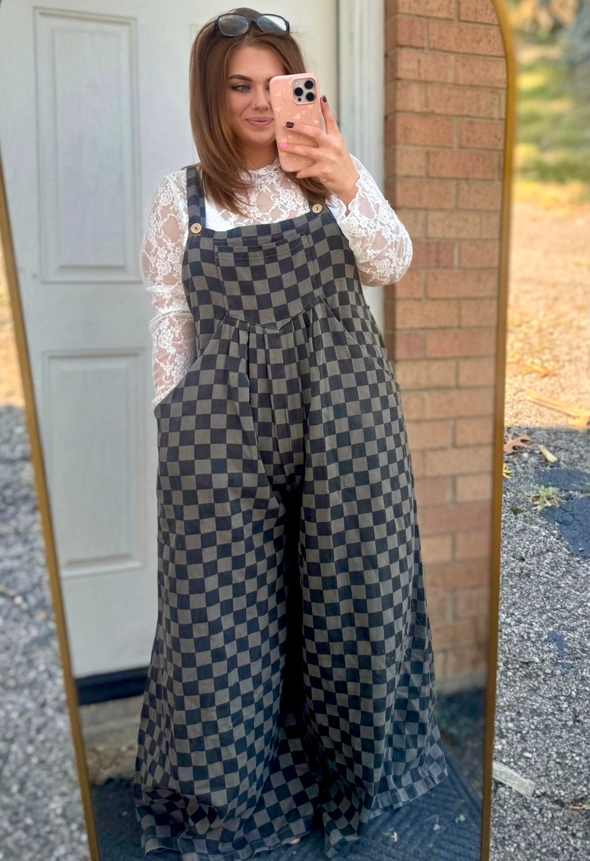 Falling For Checkered Overalls