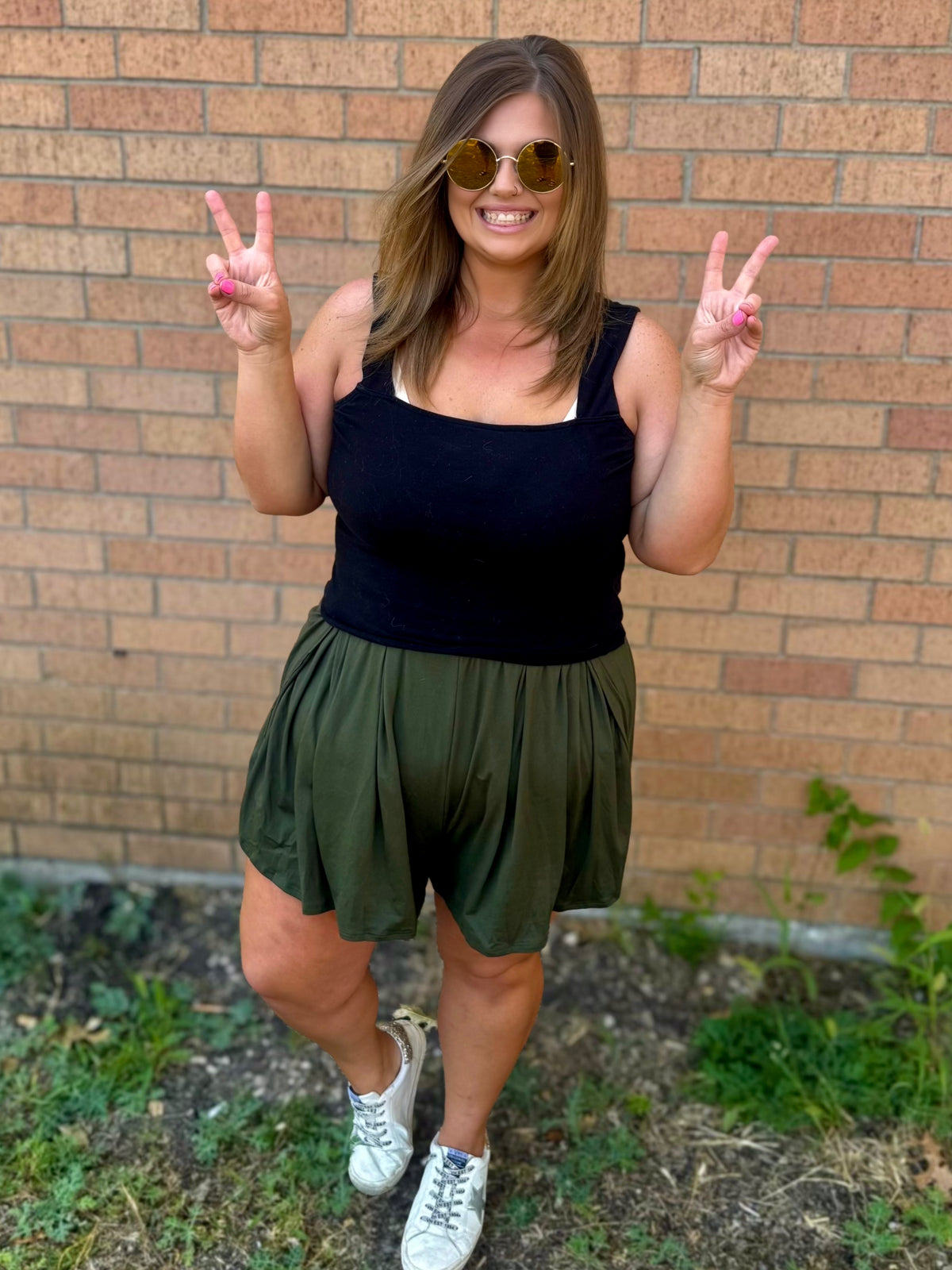 Gotta Run Shorts-OLIVE