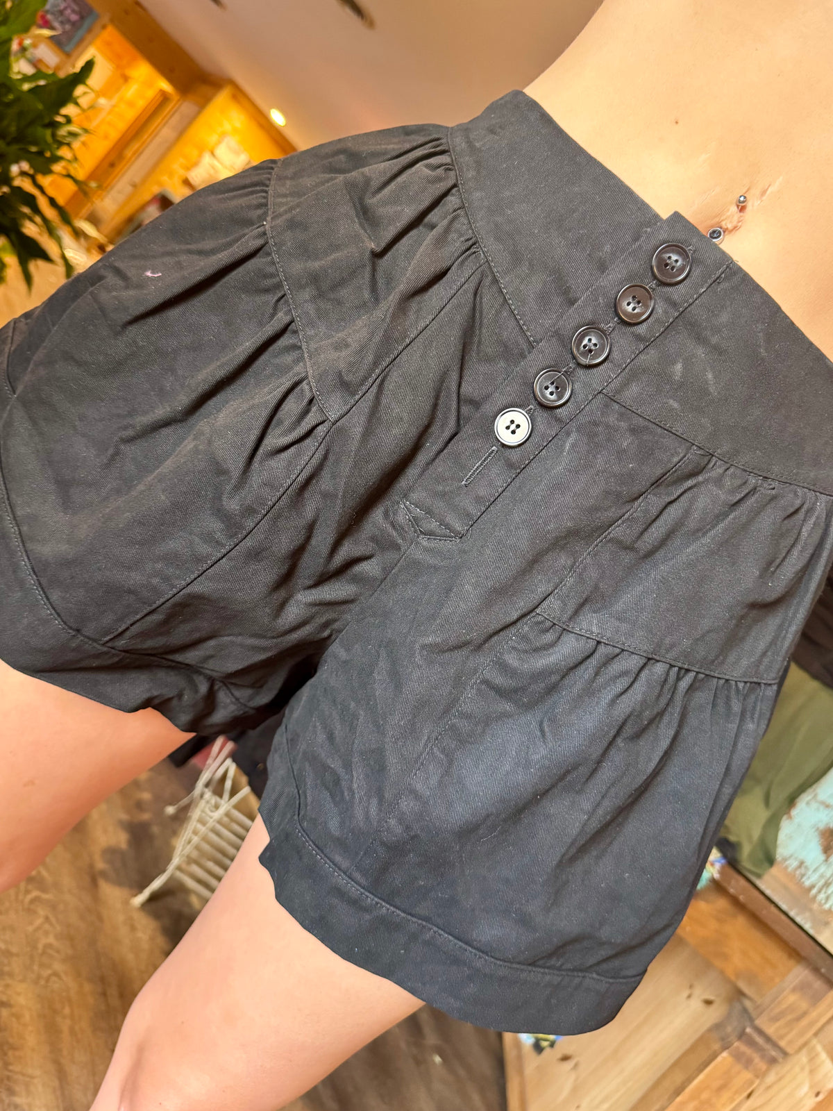 Midnight Ruffle Shorts