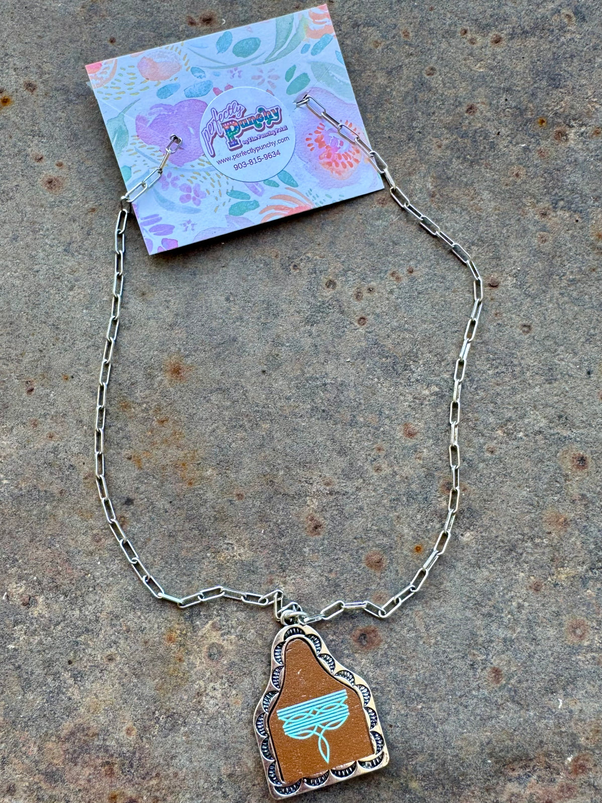 The Brown Jean Pocket Necklace