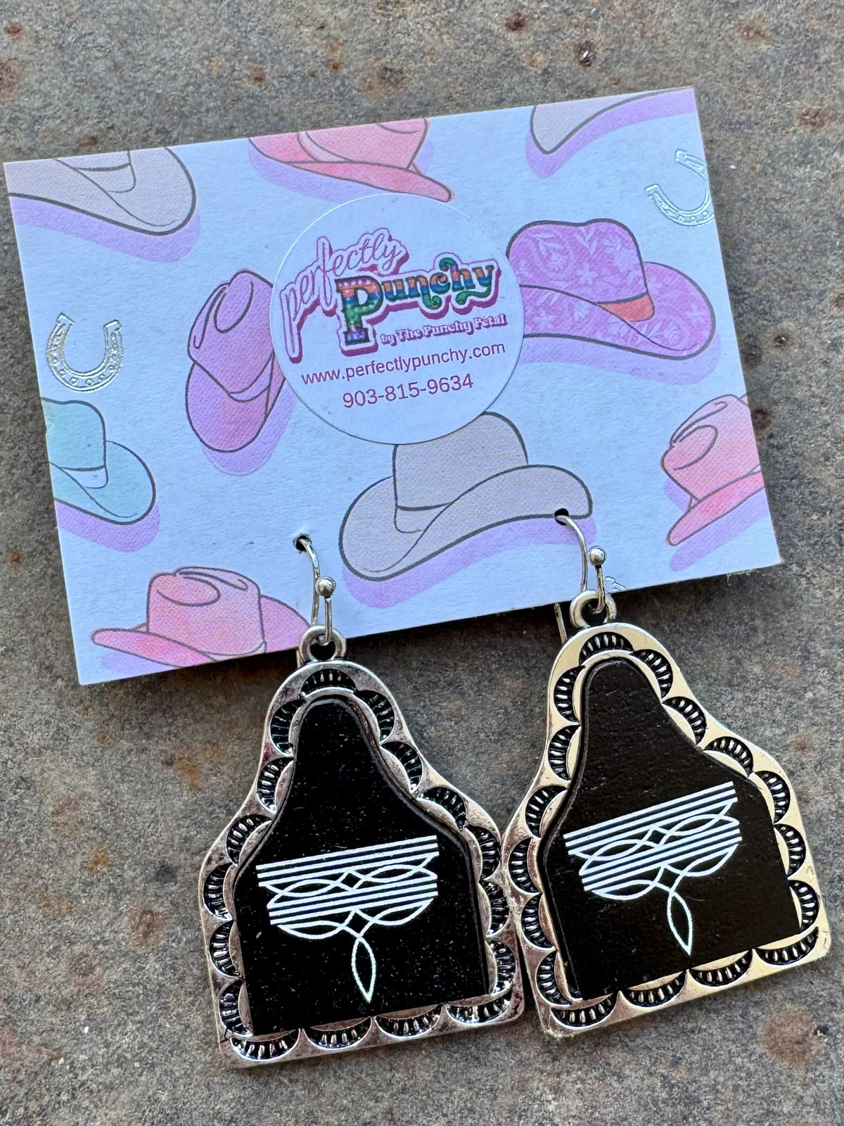 The Black Jean Pocket Earrings