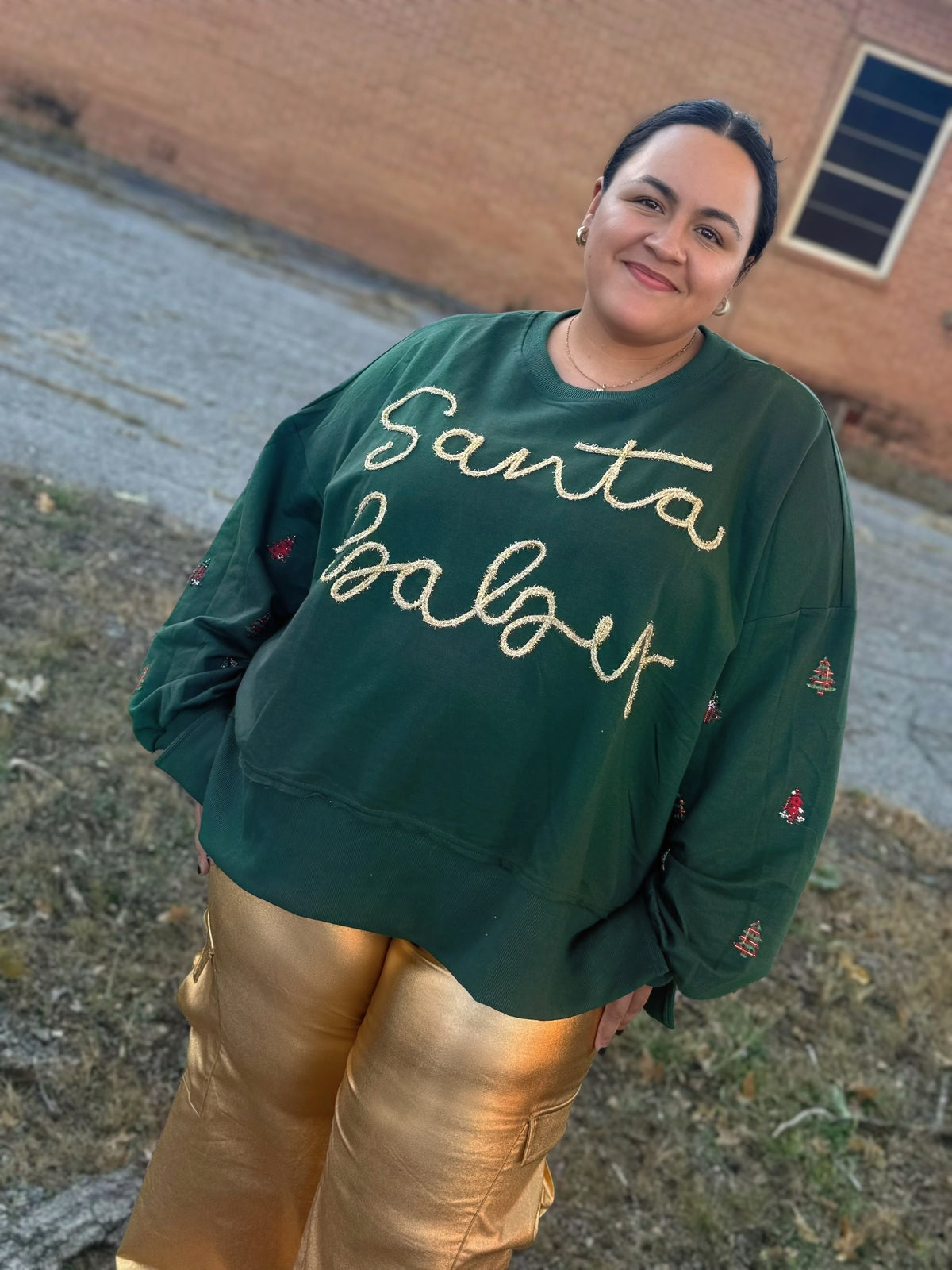 Santa Baby Tinsel Sweater