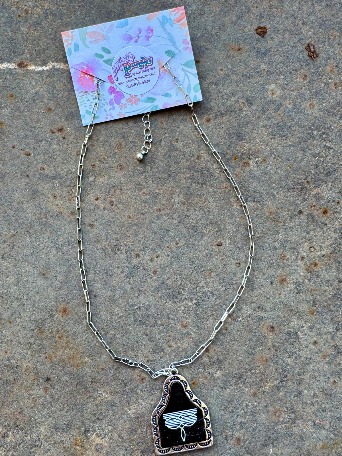 The Black Jean Pocket Necklace