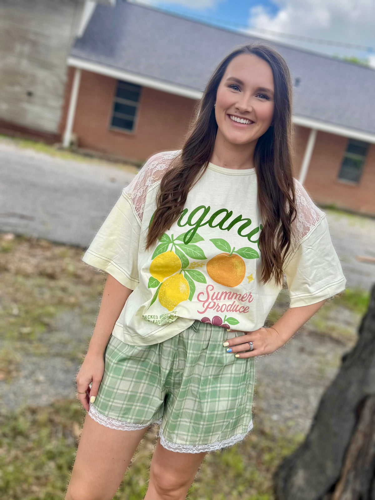 Country Side Shorts- Green