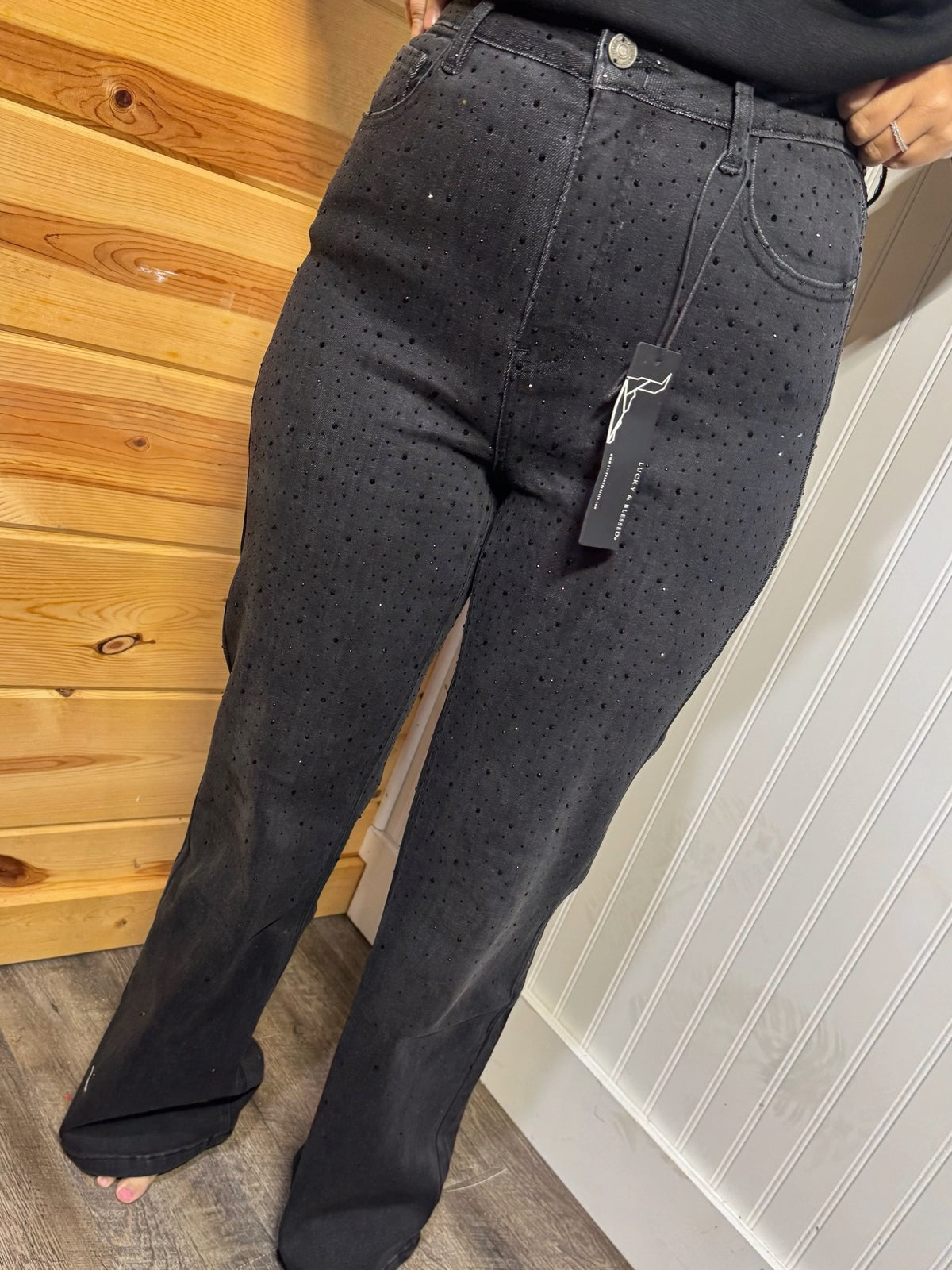Black Bling L&B High Rise Jeans