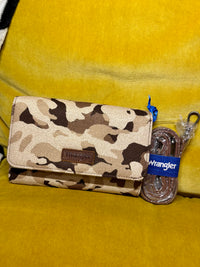 Wrangler Camo Brown Wallet