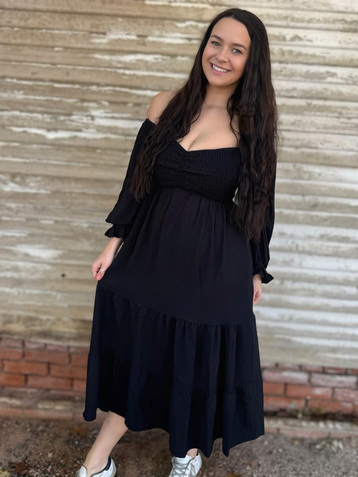 Kiss Me In The Dark Midi Dress