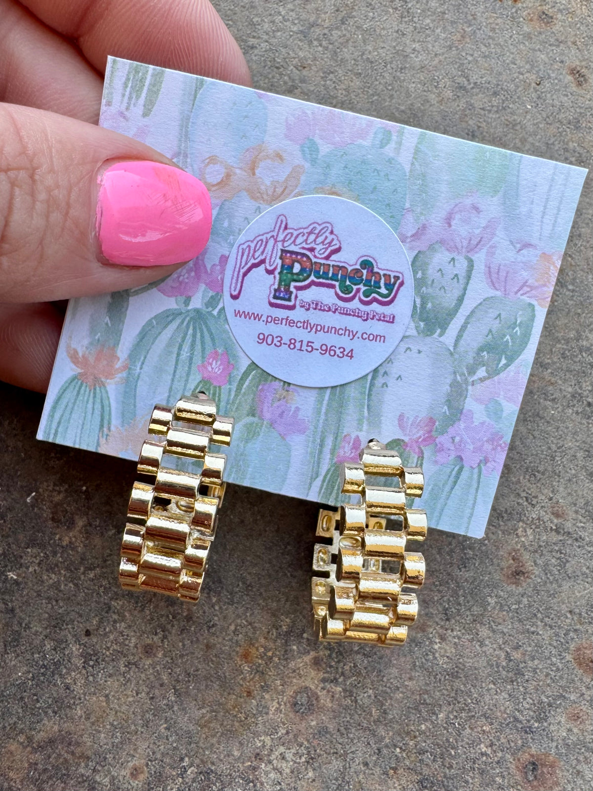The Golden Links Earrings