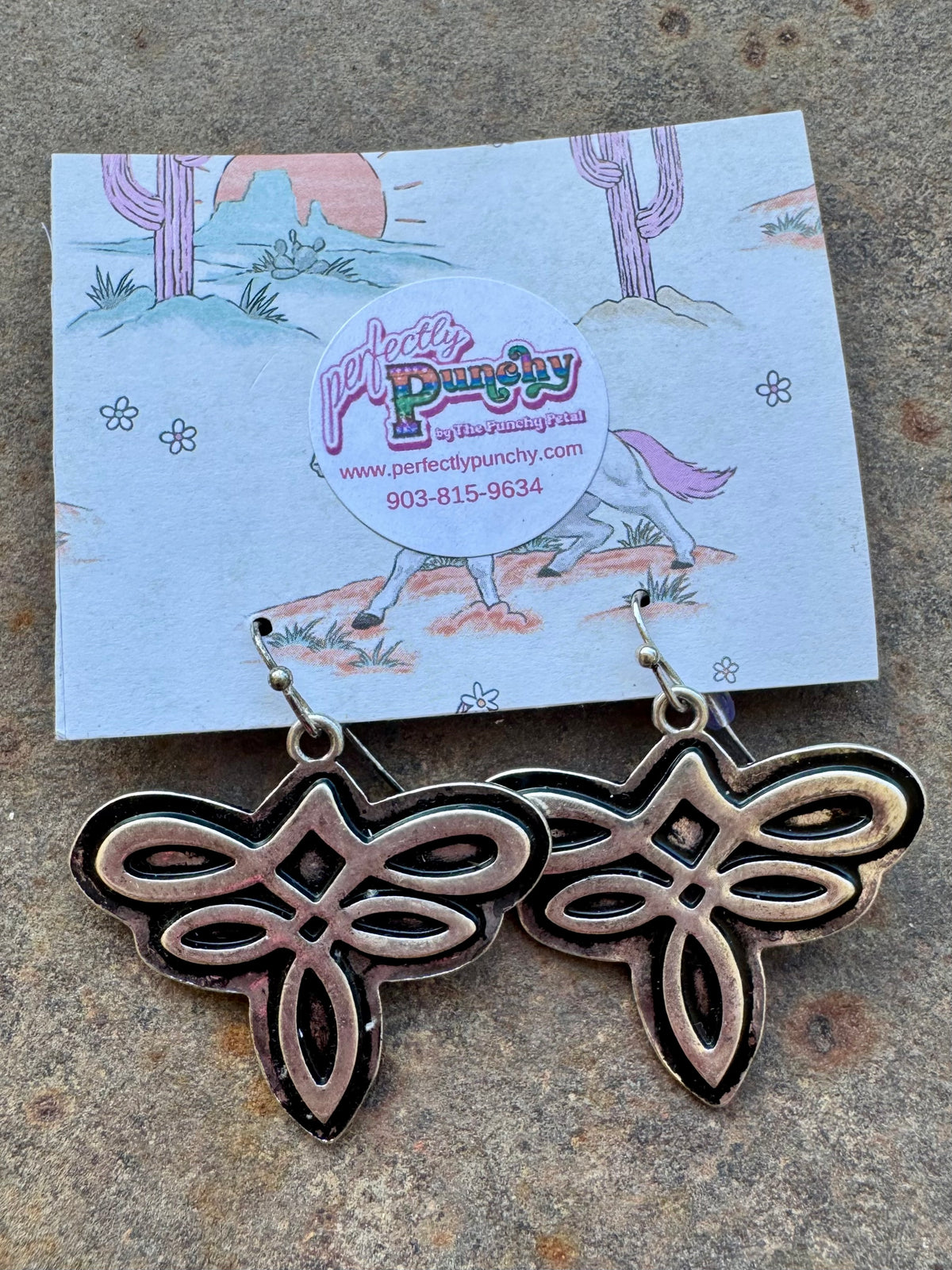 The Twisted Symbol Earrings