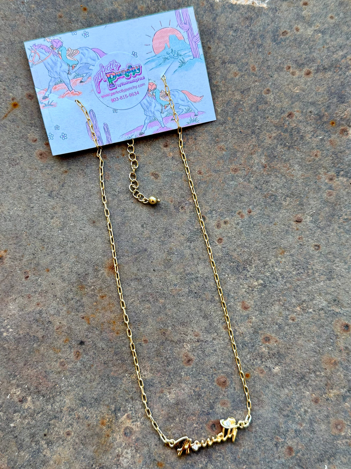 The Rhinestone Howdy Necklace