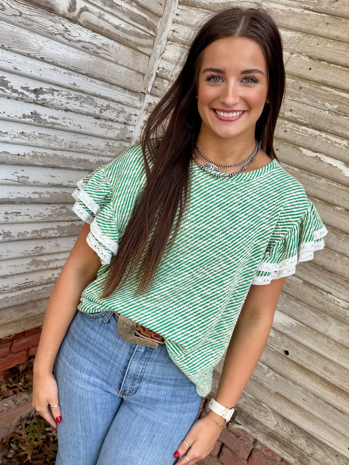 Goddess In Green Top