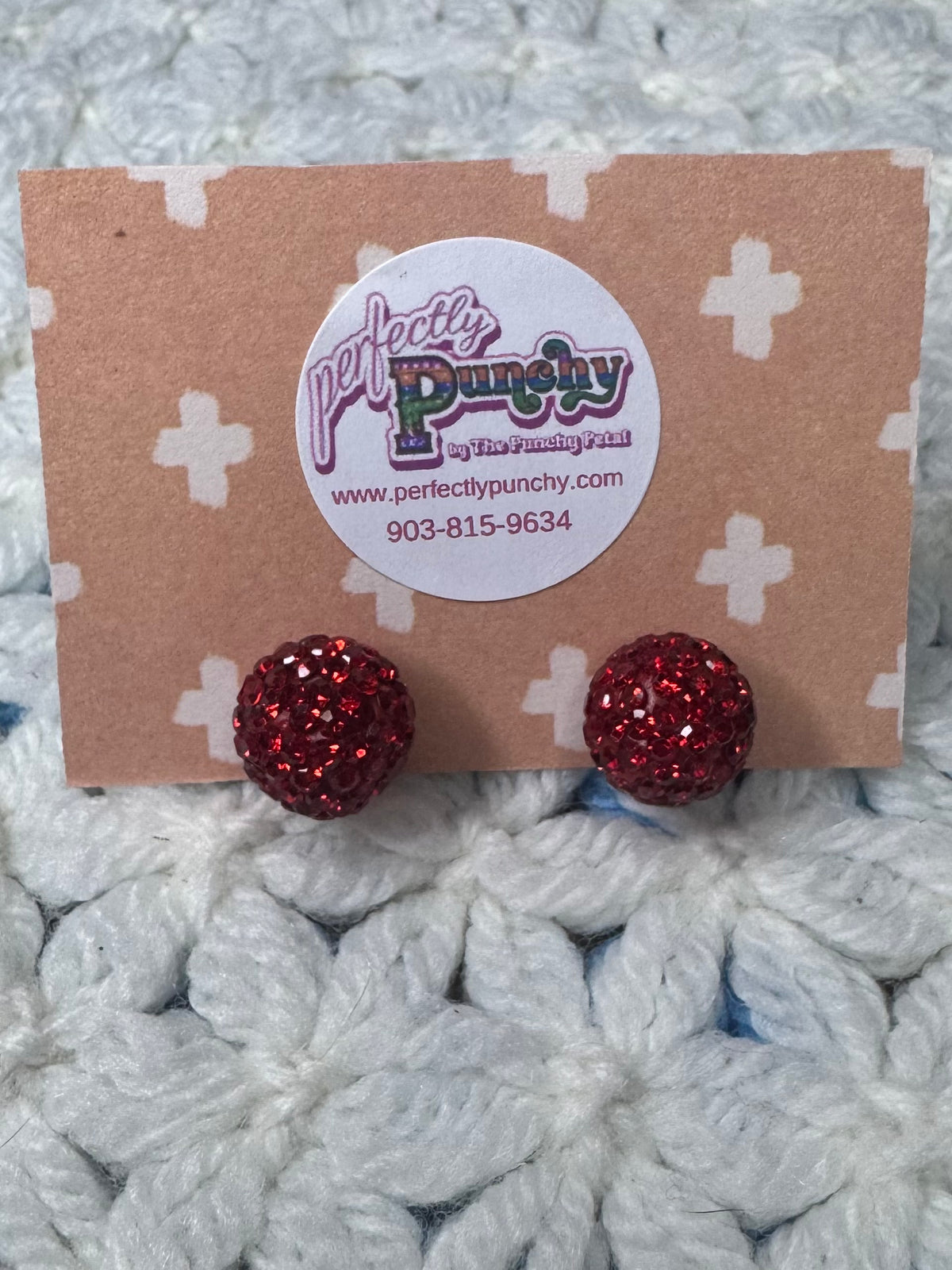 Ruby Red Earrings