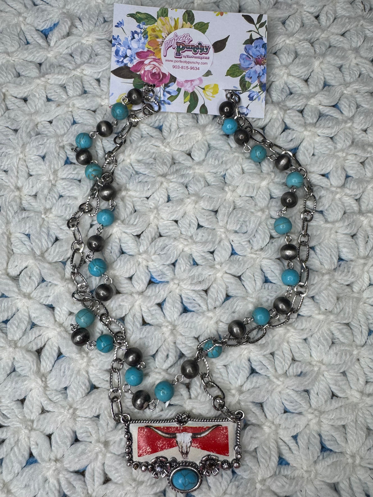 Longhorn Double Stack Necklace