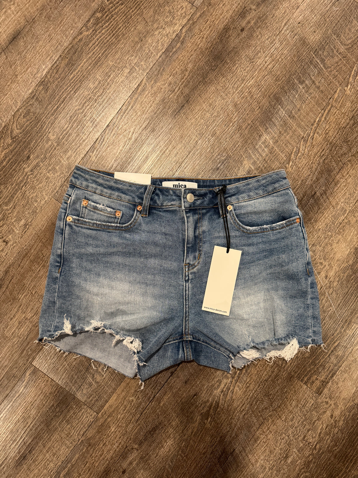 Mica High Rise Denim Shorts