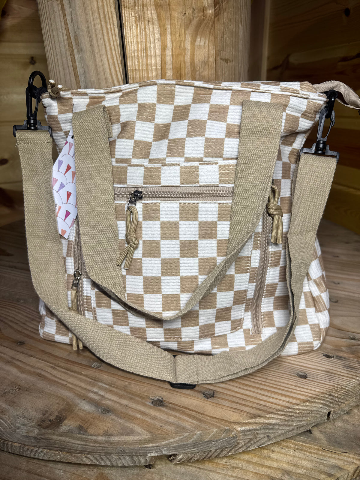 Checkered Purse
