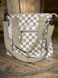 Checkered Purse