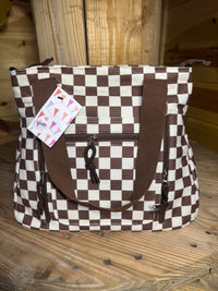 Checkered Purse