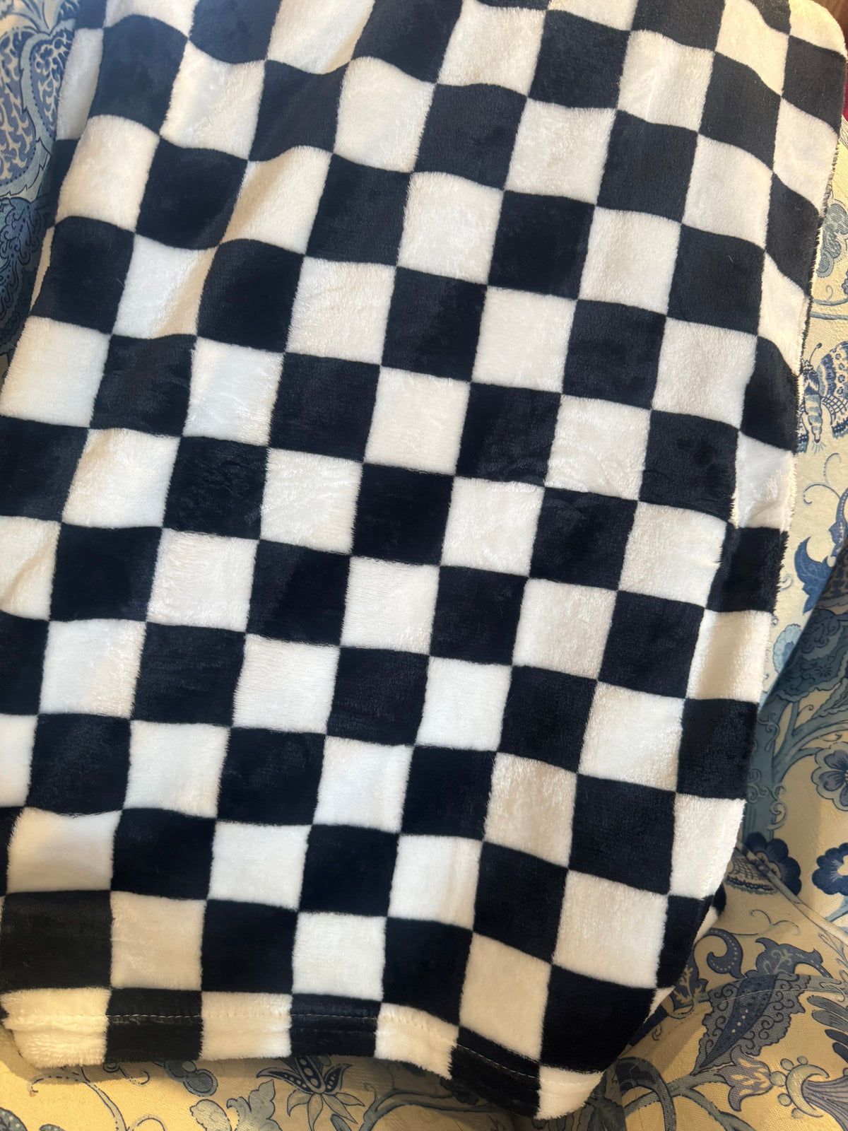 Checkered Past Fleece Blanket